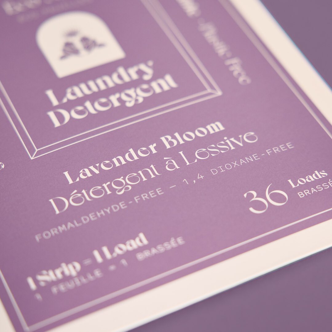 Laundry Detergent Strips- Lavender Bloom