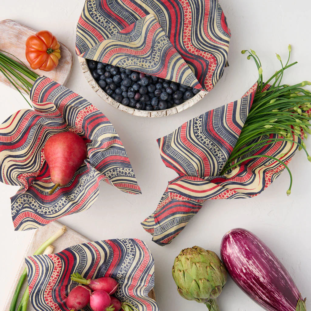 Buzzee Reusable Foodwraps 4-Pack
