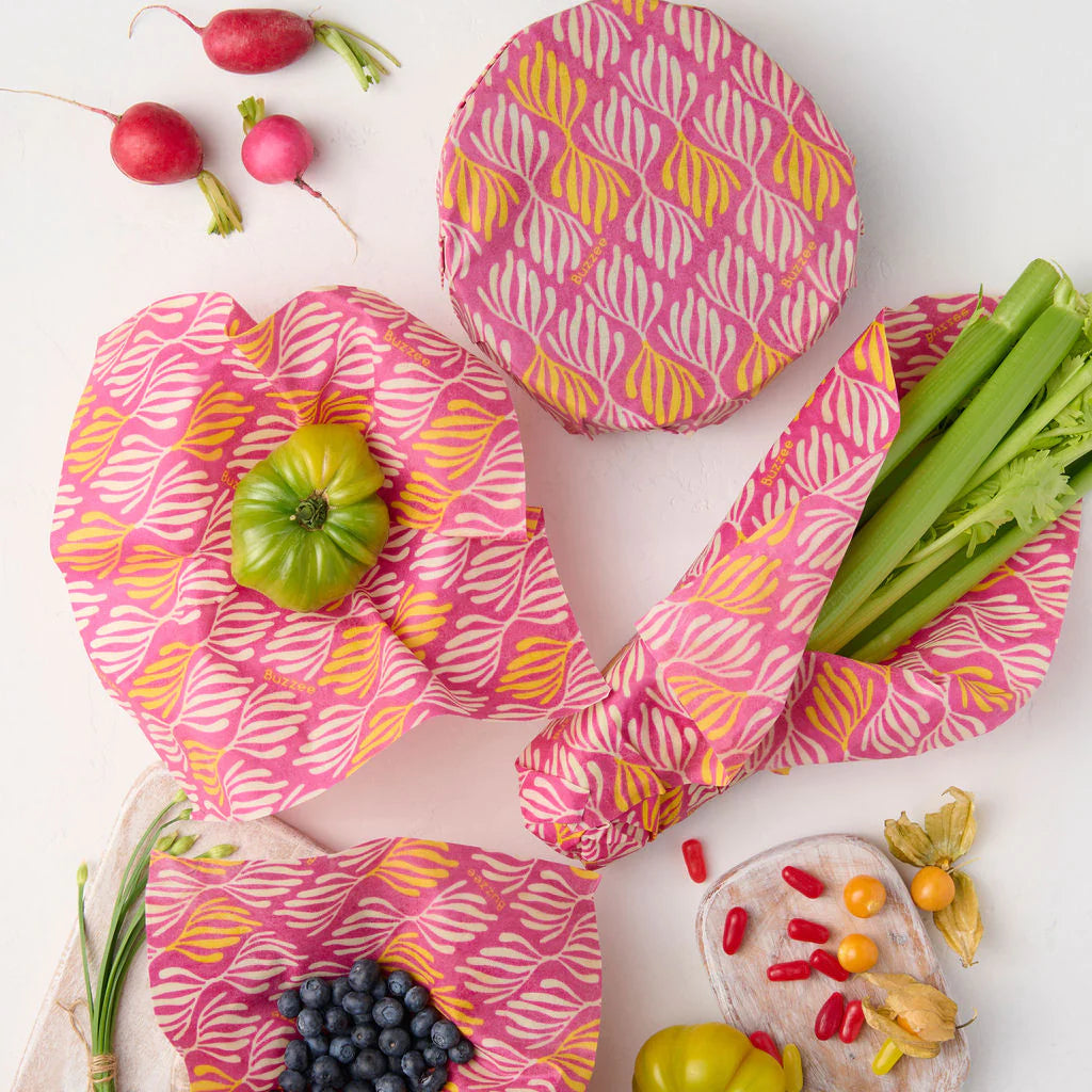 Buzzee Reusable Foodwraps 4-Pack