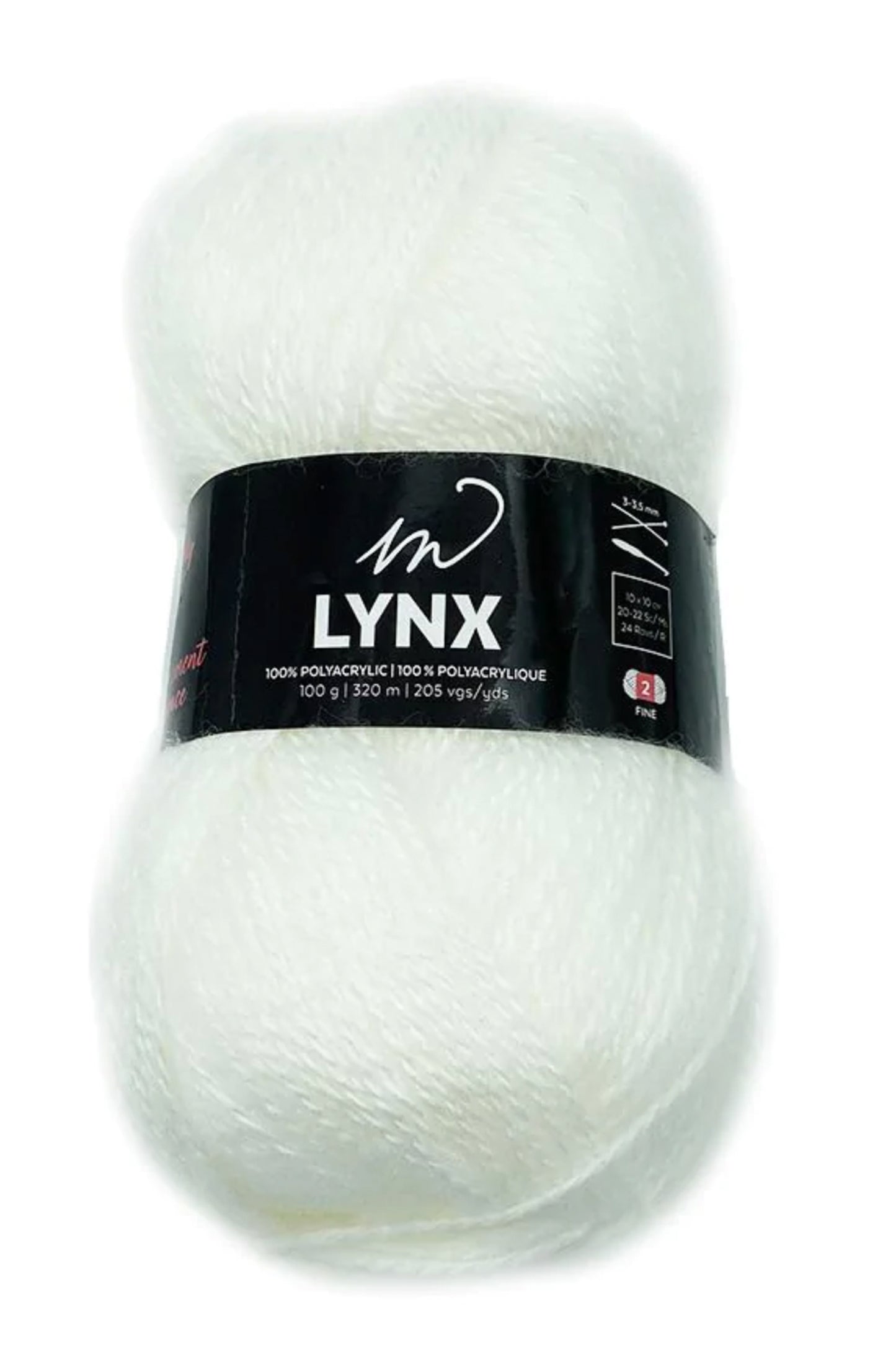 Lynx Yarn (100% Brushed Polyacrylic)- Cloud
