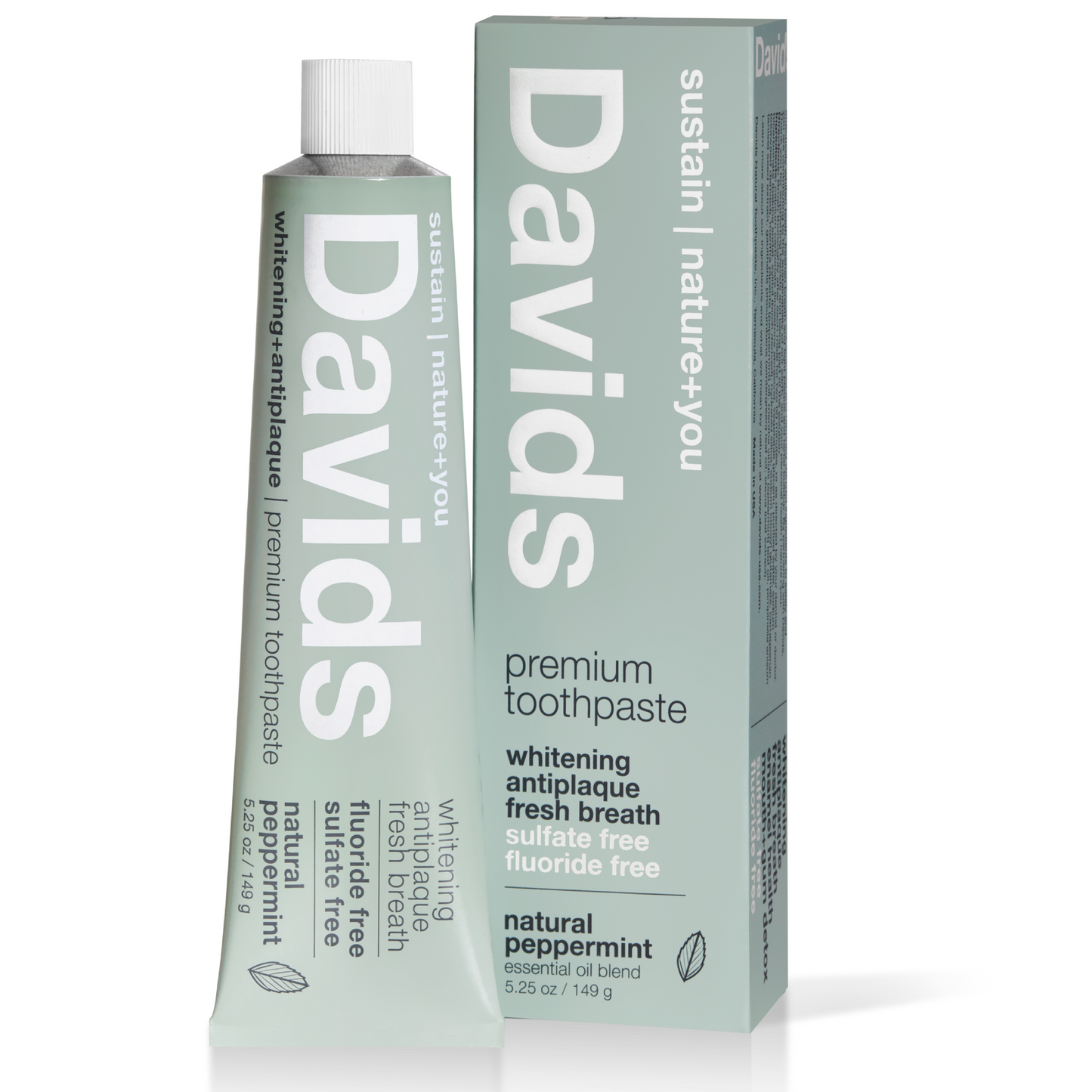 Davids Premium Natural Toothpaste - Peppermint