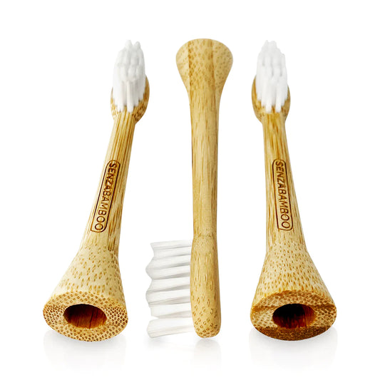 3pk Replacement Bamboo Brush Heads