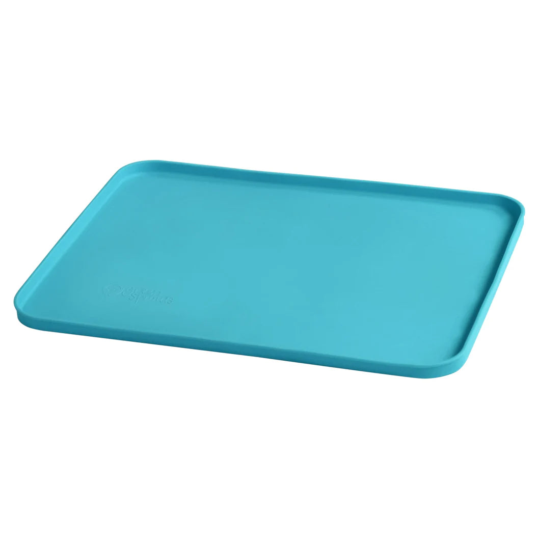 Green Sprouts Finger Food Platemat - Aqua