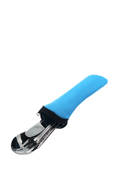 Full Sized 4 Piece Travel Cutlery- in reusable Neoprene bag