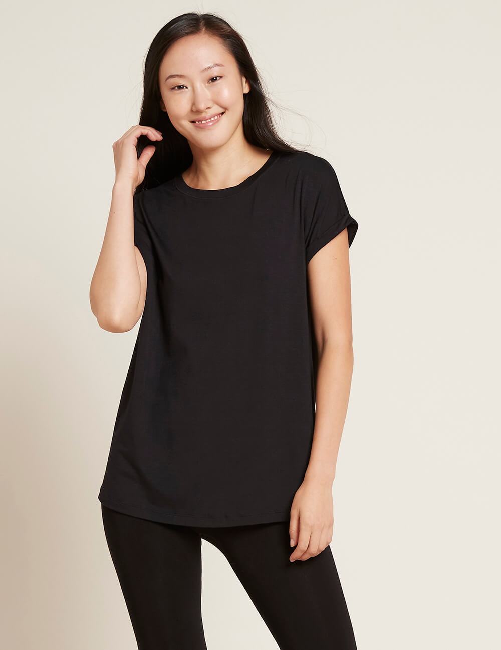 Downtime Lounge Top- Black