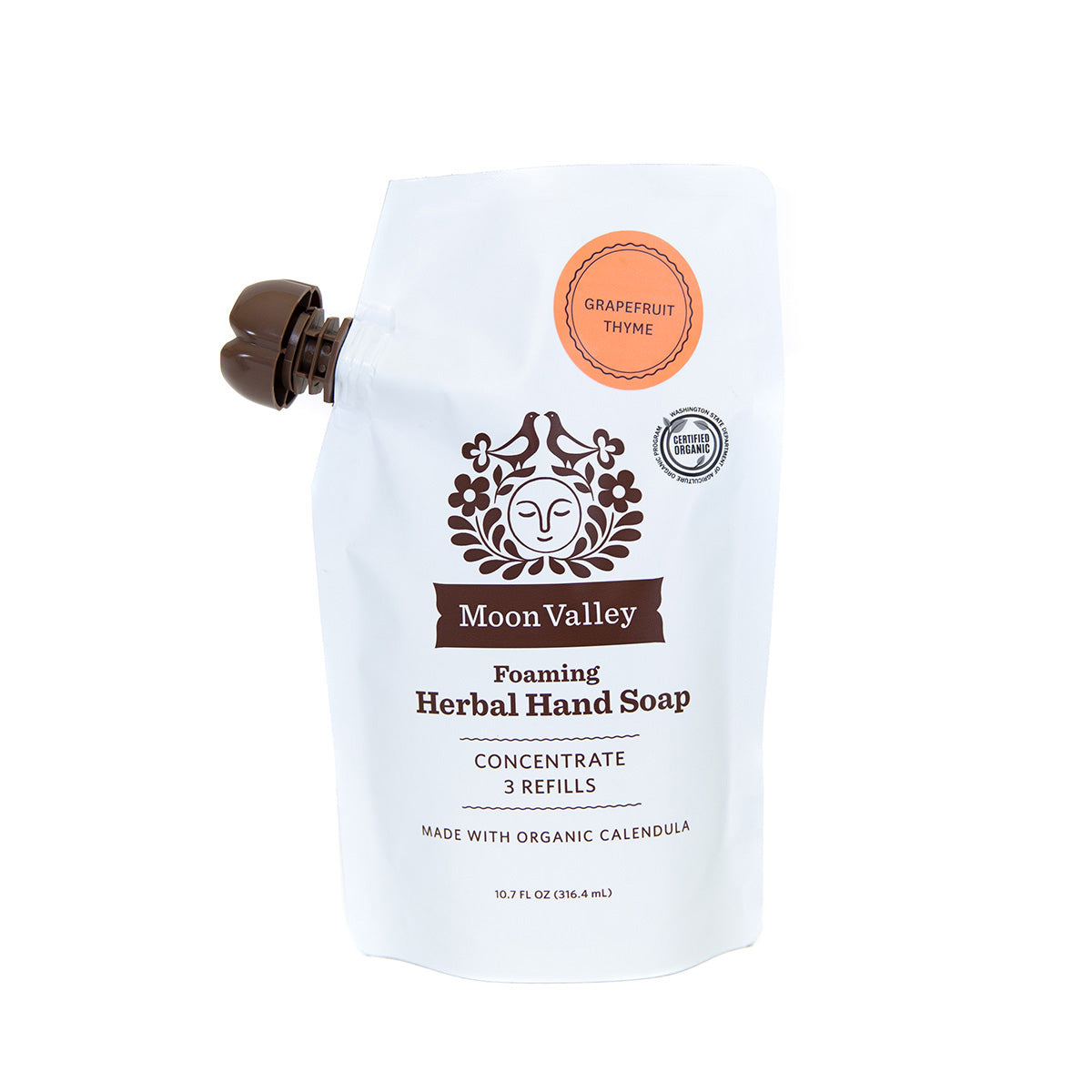 Foaming Herbal Hand Soap Concentrated Refill Pouch Grapefruit Thyme
