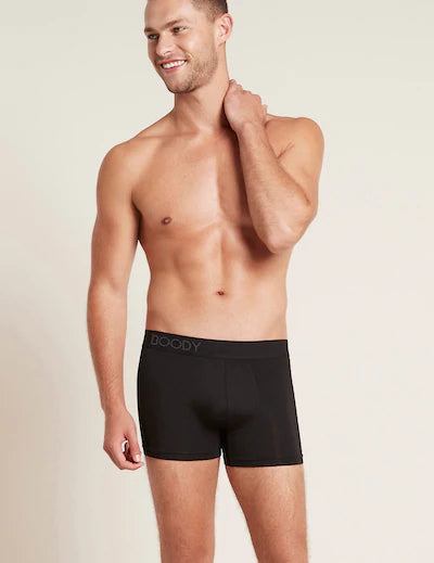 Mens Black Boxer with Elastic Waistband
