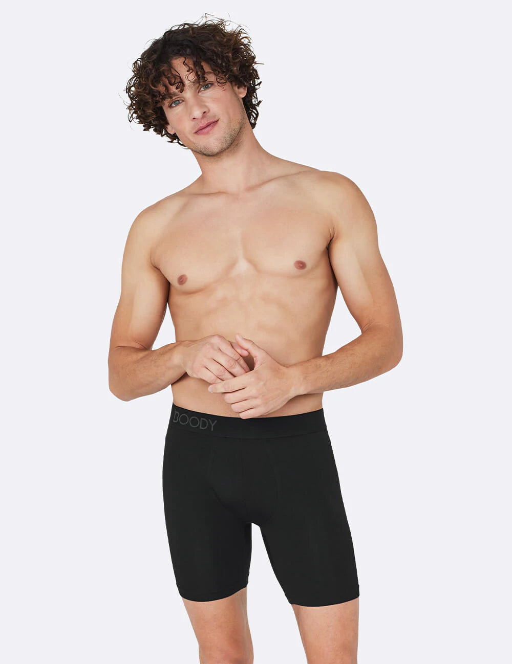Mens Black Long Boxer with Elastic Waistband – Local General Store