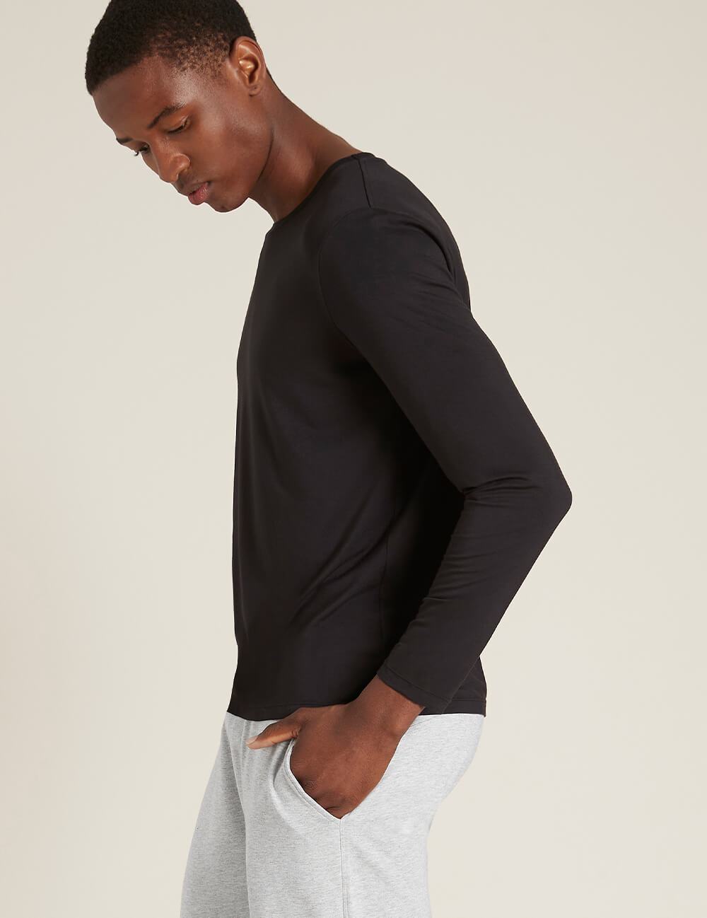 Men's Long Sleeve T-Shirt Black