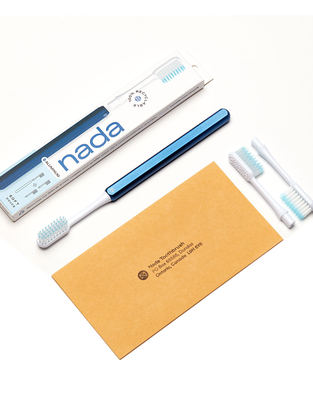 Nada Ocean Blue Toothbrush + 2 brush heads