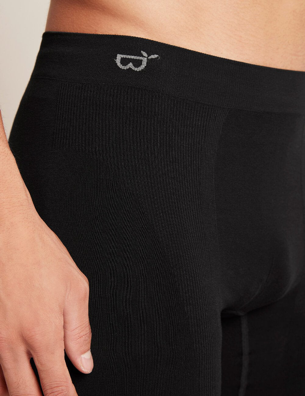 Mens Long Boxers Black