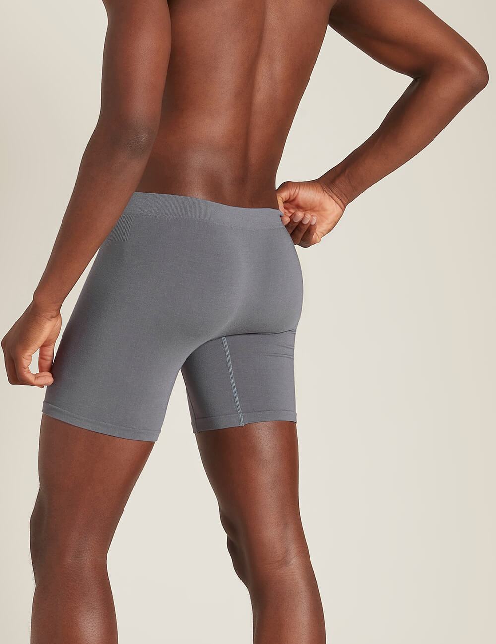 Mens Long Boxers Grey