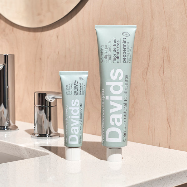 Davids Natural Toothpaste MOBILE/TRAVEL SIZE - Peppermint