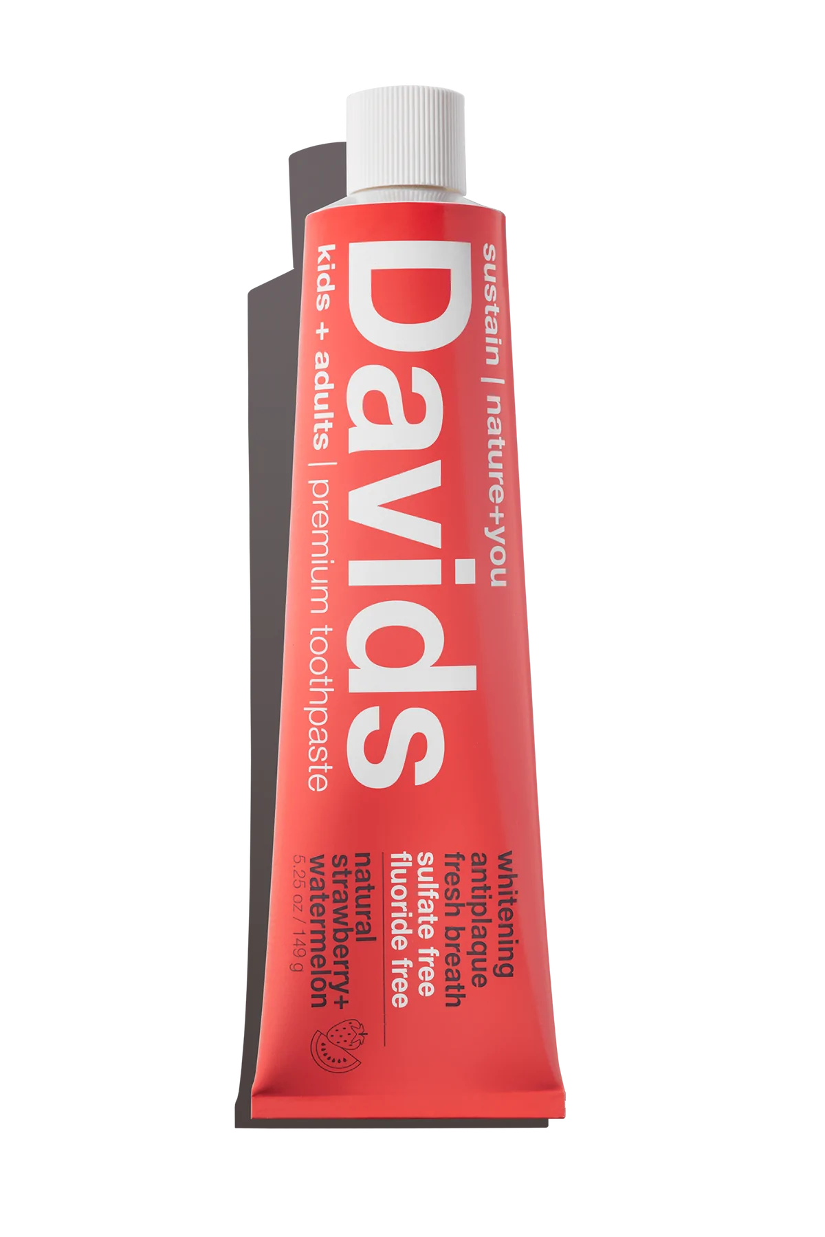 Davids Premium Natural Toothpaste - Watermelon + Strawberry