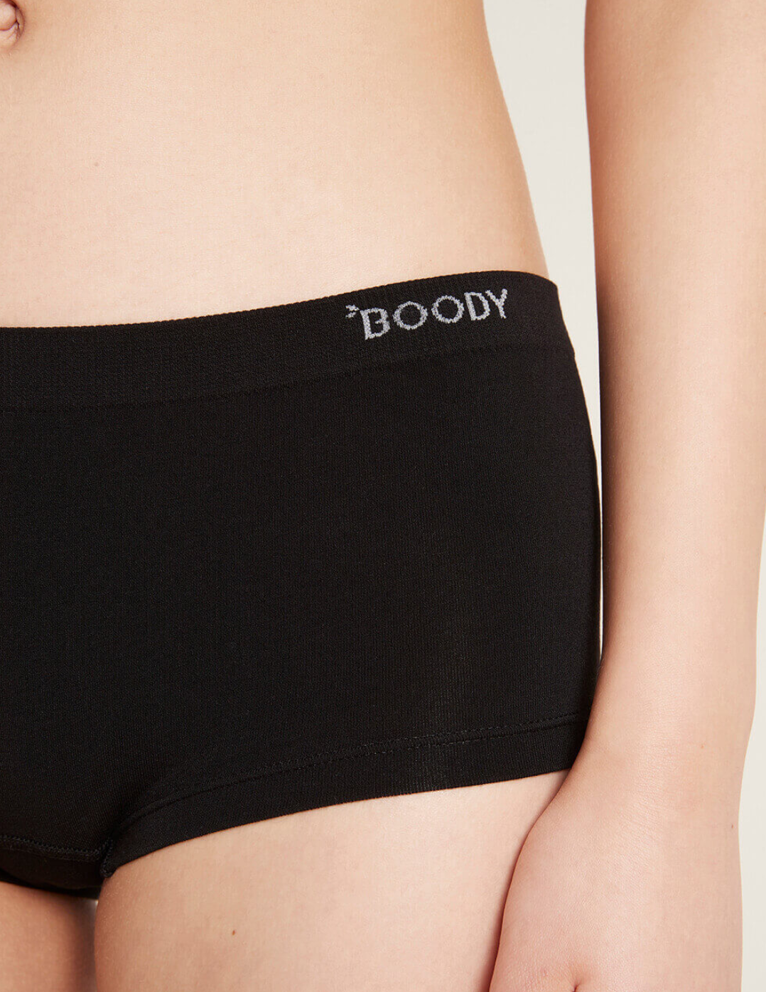 Boy Leg Brief in Black