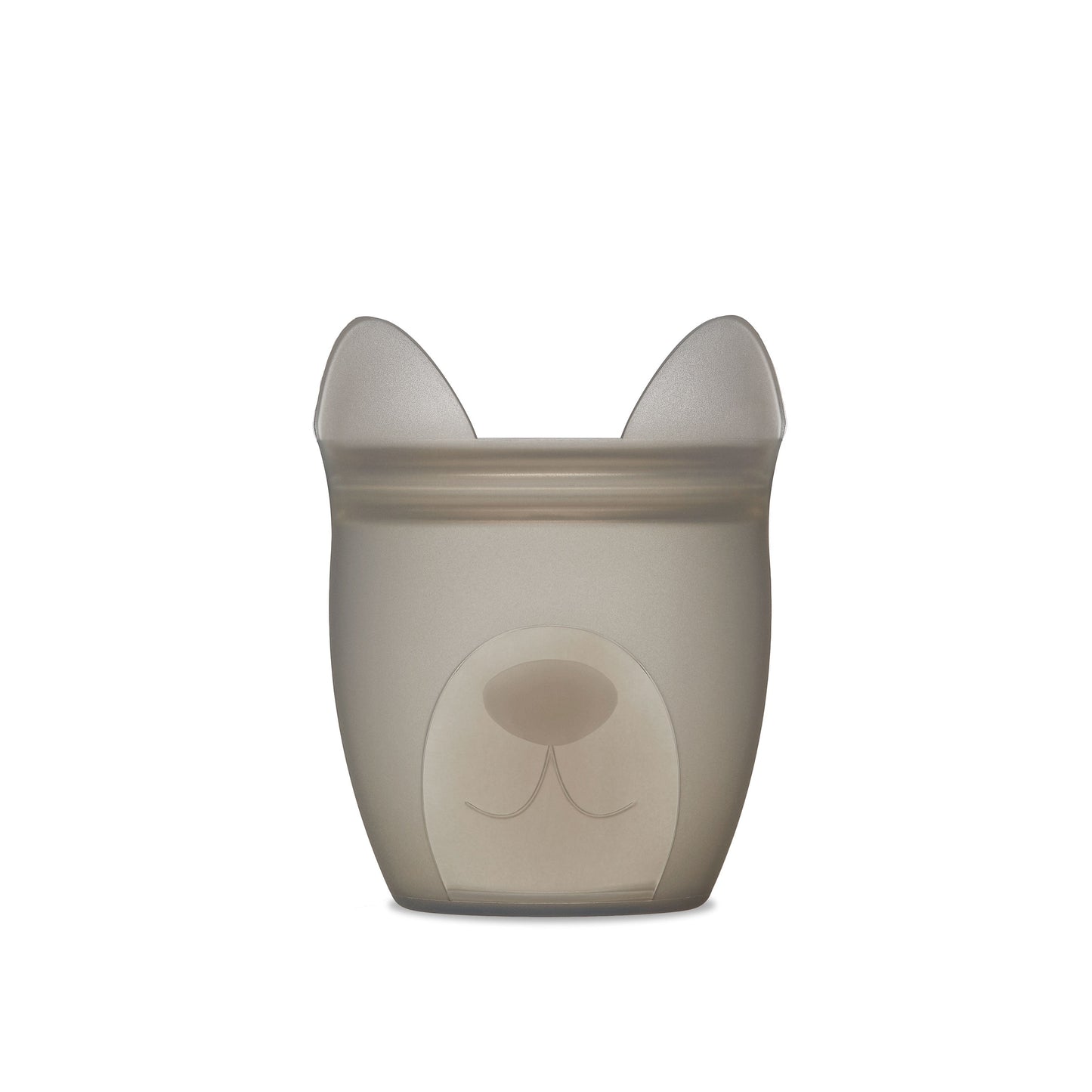 Baby Snack Container- Dog -Grey