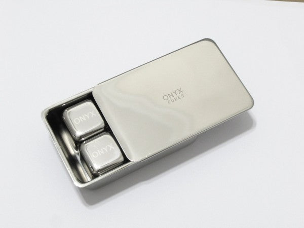 Stainless steel ice cube set - 6 pack in case