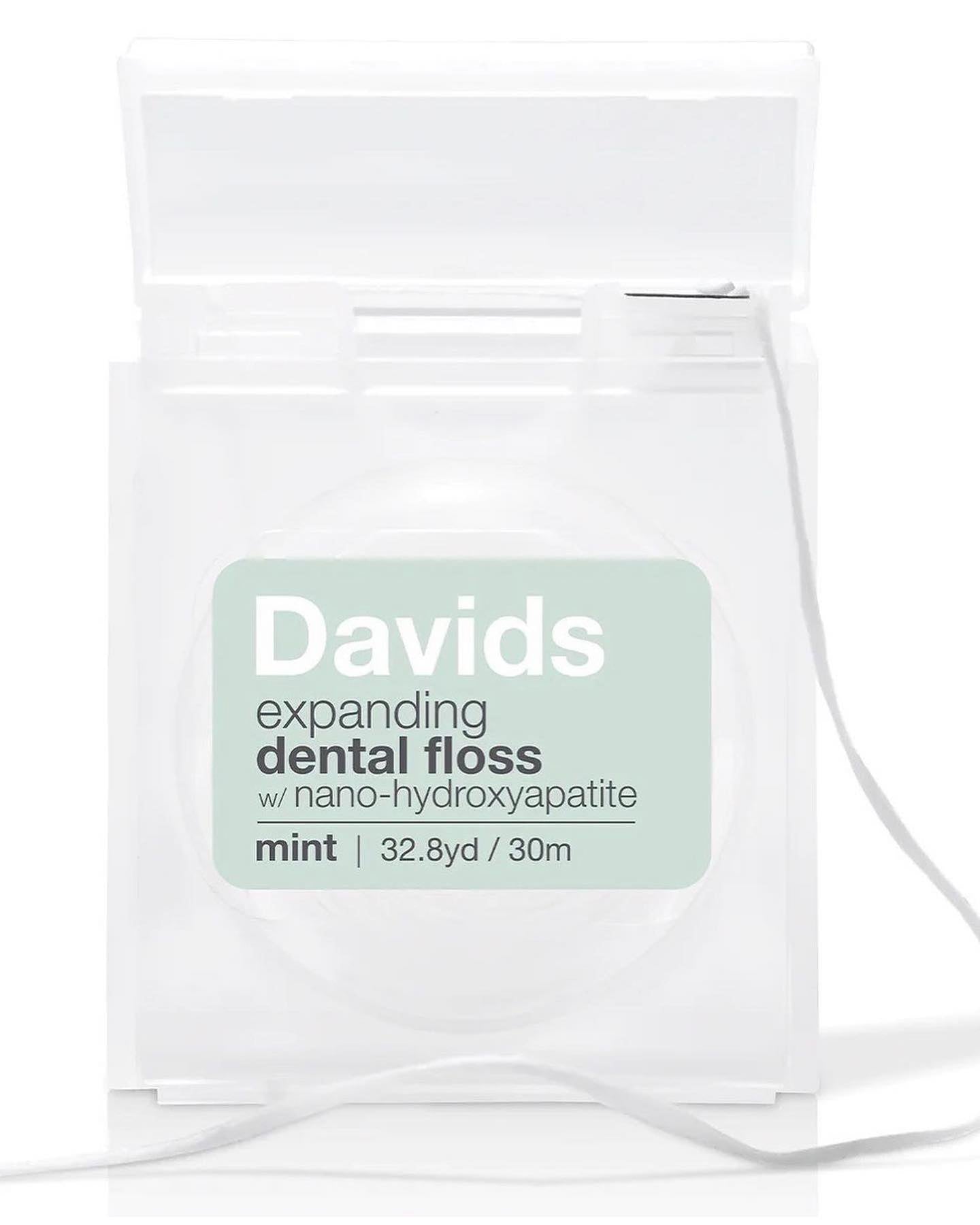 Davids expanding dental floss: refillable dispenser + refill