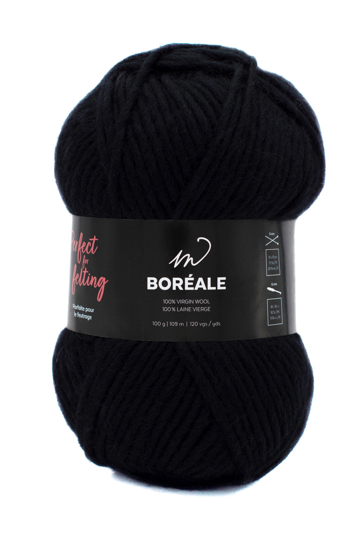 Boréale Yarn (100% Wool)- Black