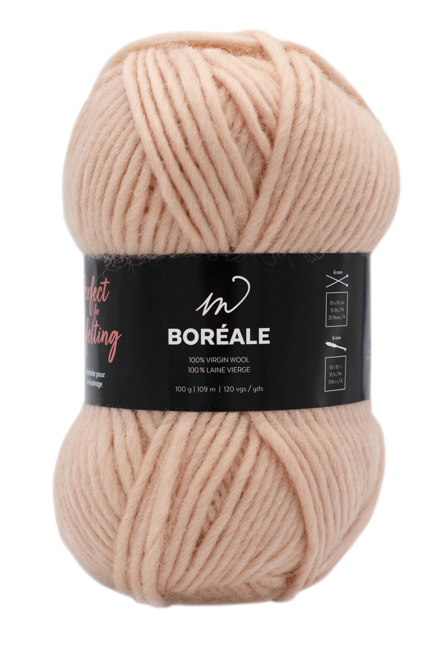 Boréale Yarn (100% Wool)- Dusty Pink