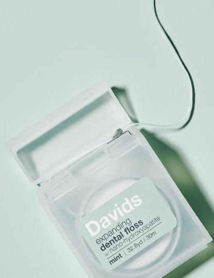 Davids expanding dental floss: refillable dispenser + refill