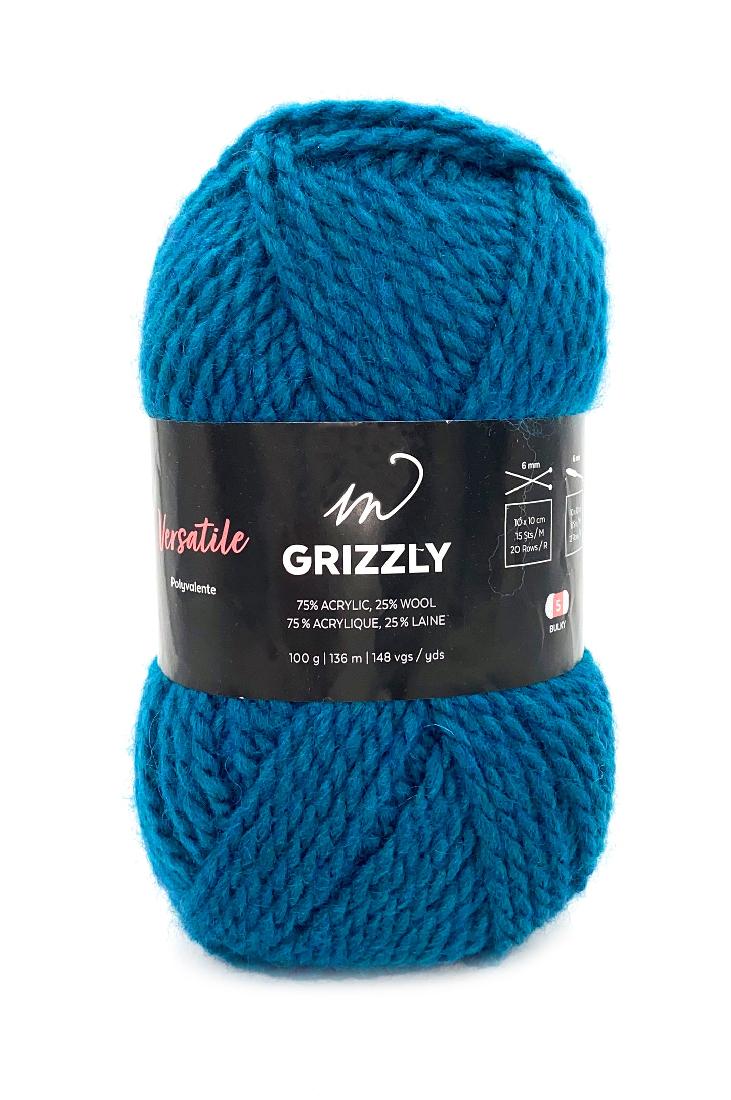 Grizzli Yarn (75% Acrylic 25% Wool)- Emerald