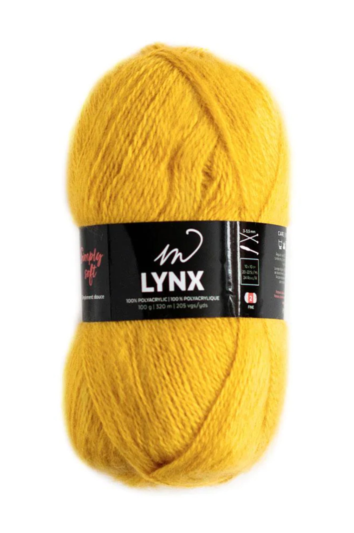 Lynx Yarn (100% Brushed Polyacrylic)- Golden Honey