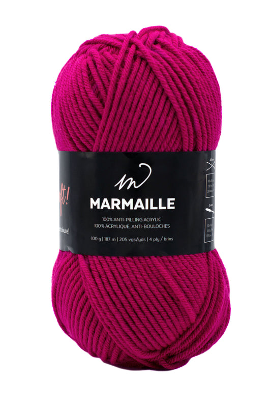 Marmaille Yarn (100% Acrylic)- Raspberry
