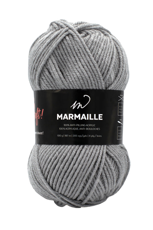 Marmaille Yarn (100% Acrylic)- Silver