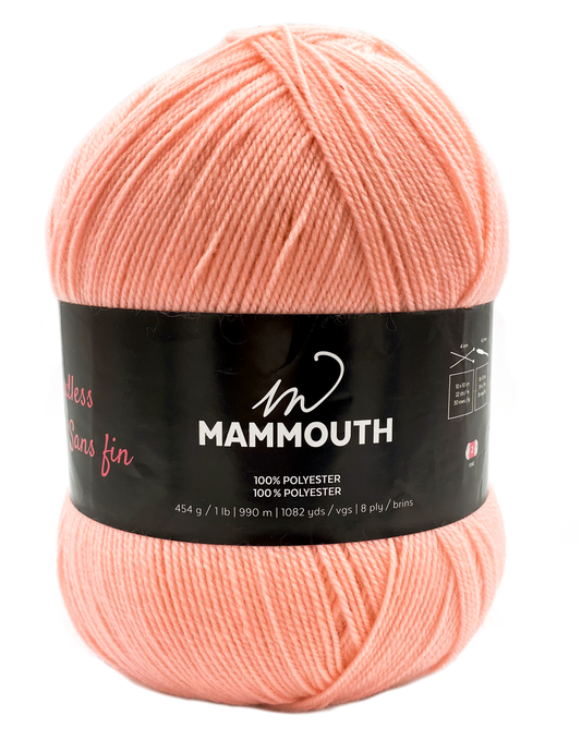 Mammouth Yarn (100% Polyester)- Pale Pink