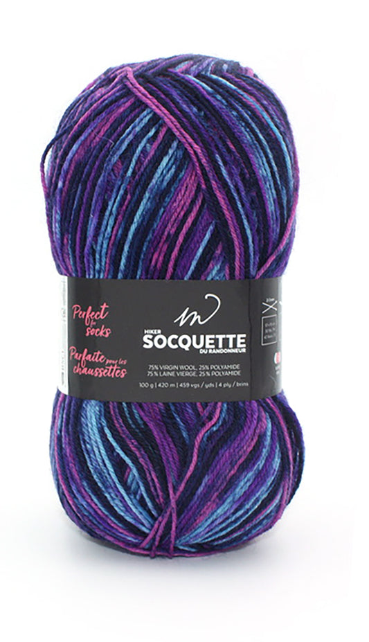 Socquette Yarn (75% Wool, 25% Polyamid)- Mixed Cosmic