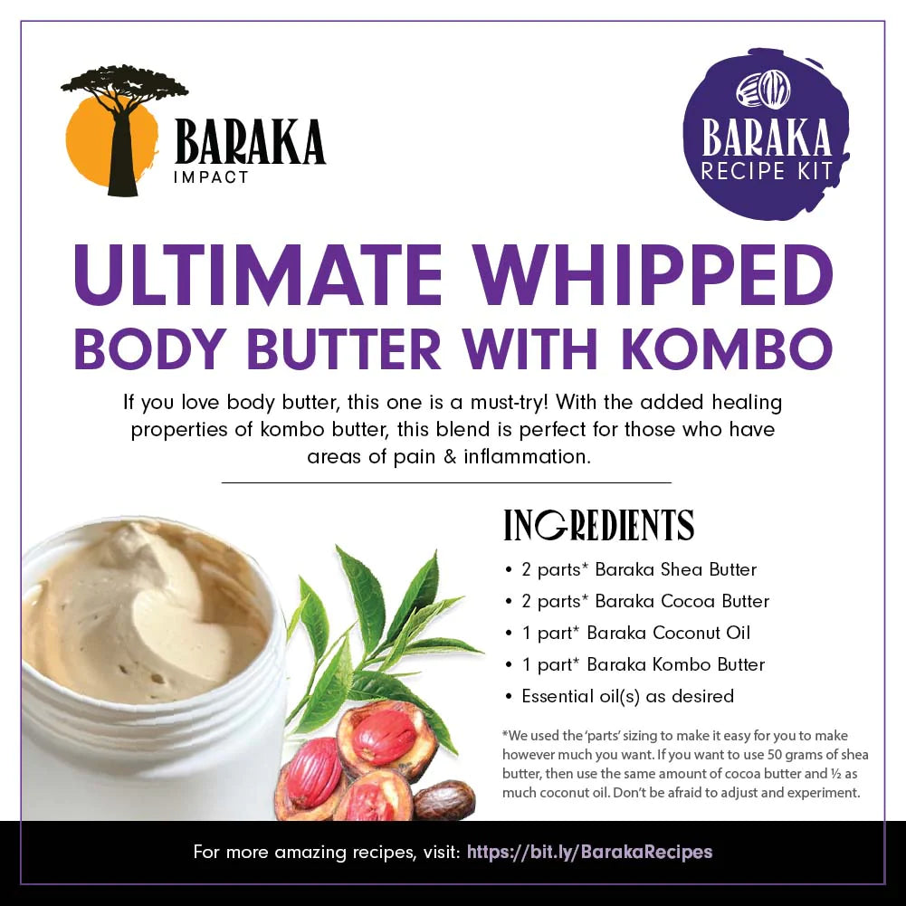 Ultimate Whipped Body Butter With Kombo Recipe Kit