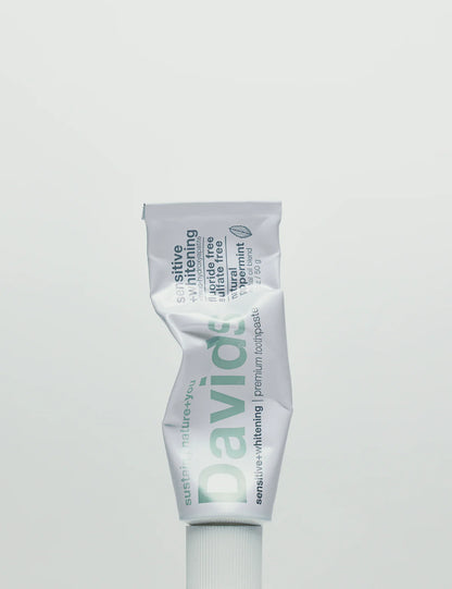 New! Davids Natural Toothpaste MOBILE/TRAVEL SIZE - Peppermint Sensitive+Whitening