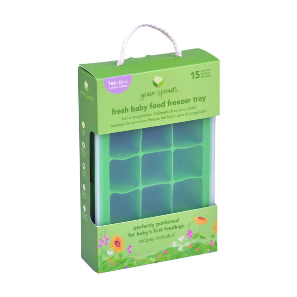 Fresh Green Baby Food Freezer Tray