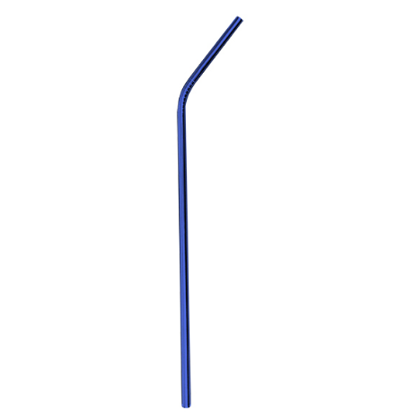 Blue Stainless Steel Straw