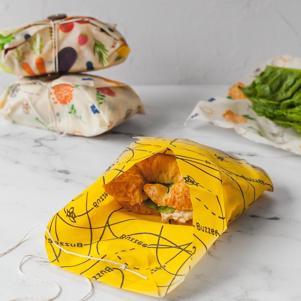 Buzzee Reusable Sandwich Wrap- Busy Bee