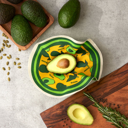 Buzzee Reusable Food Wrap Rounds - Avocado