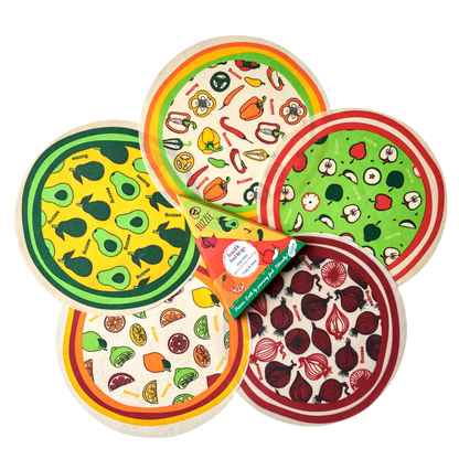 Buzzee Reusable Food Wrap Rounds - Onion