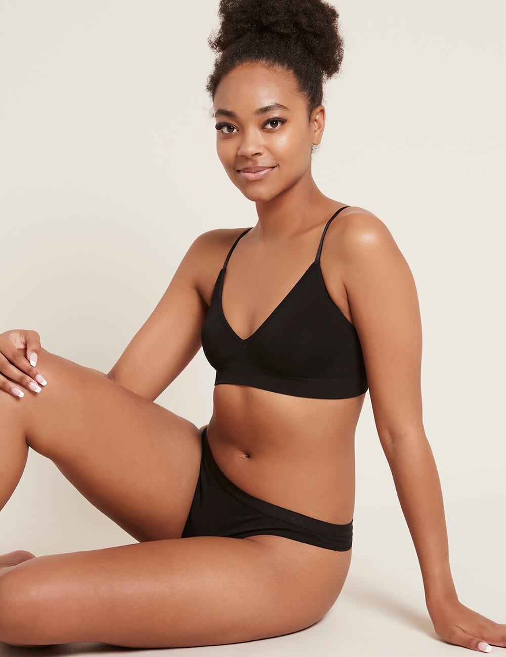 LYOLYTE Triangle Bralette Black