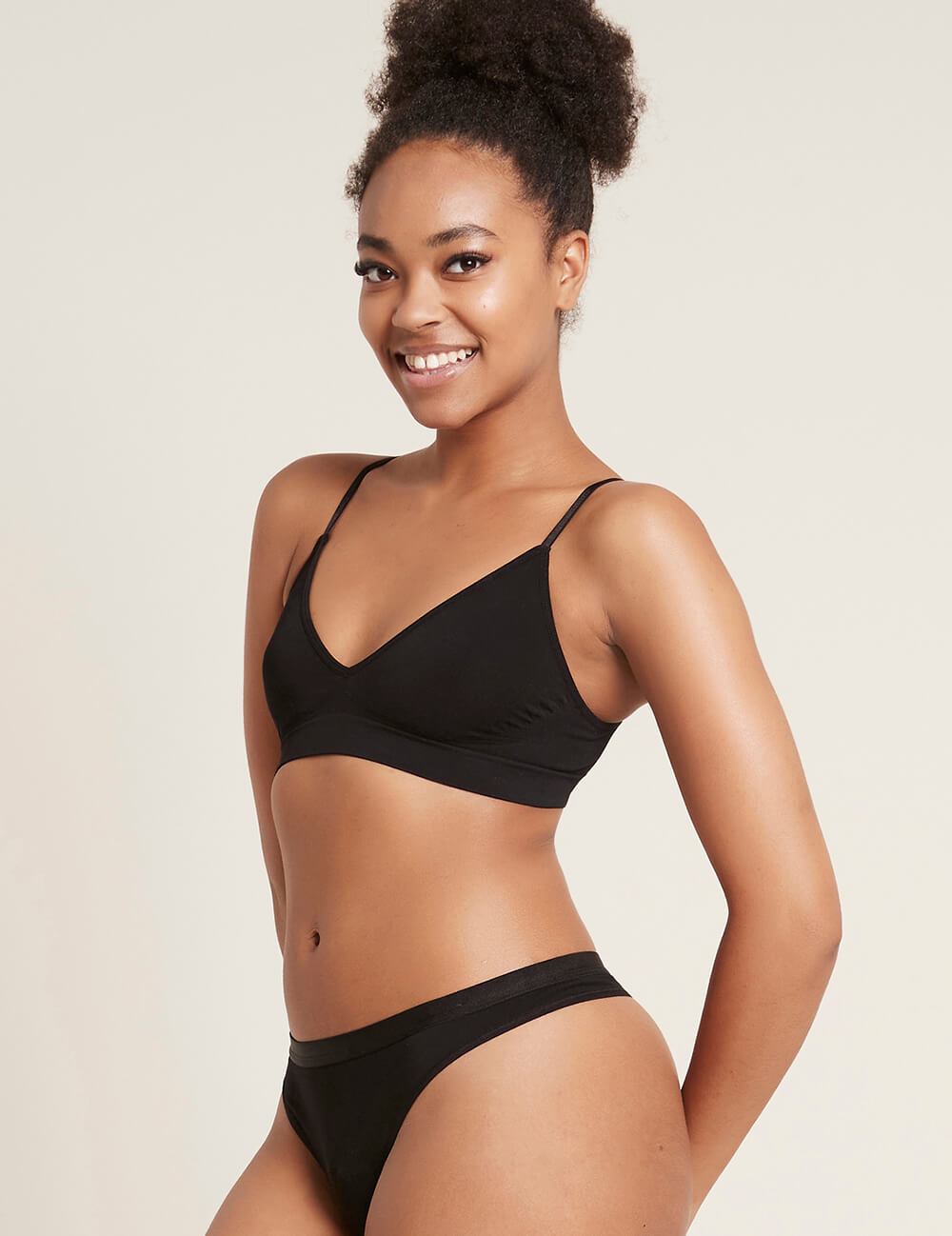 LYOLYTE Triangle Bralette Black