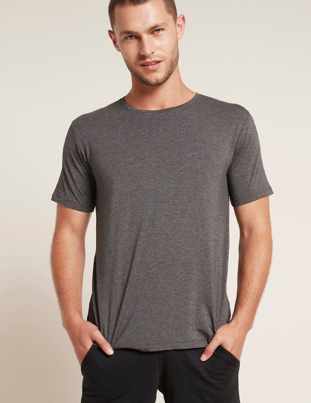 Crew Neck T-Shirt Mens Dark Grey