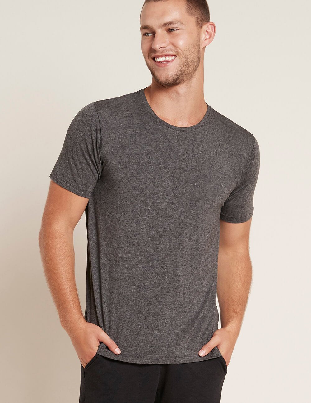 Crew Neck T-Shirt Mens Dark Grey