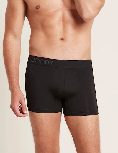 Mens Black Boxer with Elastic Waistband