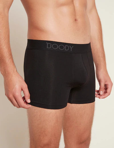 Mens Black Boxer with Elastic Waistband