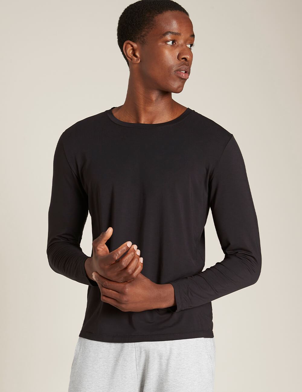 Men's Long Sleeve T-Shirt Black