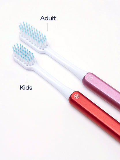 Nada Kids Red Toothbrush + 2 brush heads