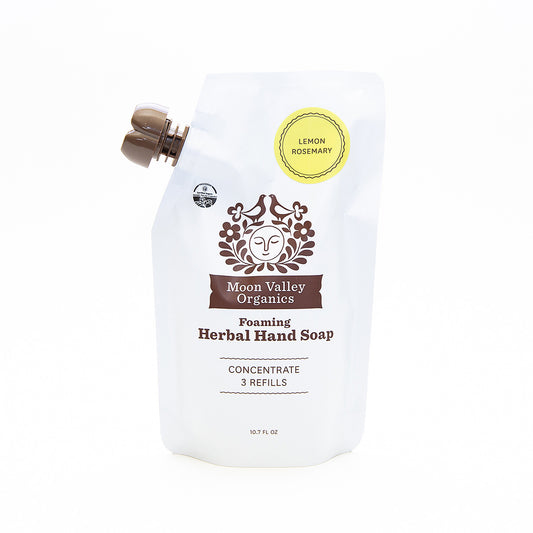 Foaming Herbal Hand Soap Concentrated Refill Pouch Lemon Rosemary