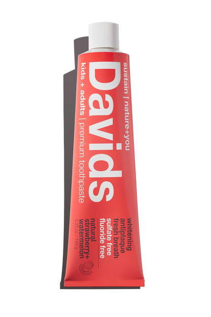 Davids Premium Natural Toothpaste - Watermelon + Strawberry
